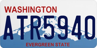 WA license plate ATR5940