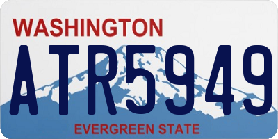 WA license plate ATR5949