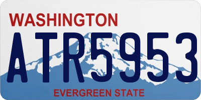 WA license plate ATR5953