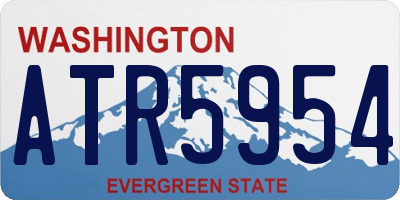 WA license plate ATR5954