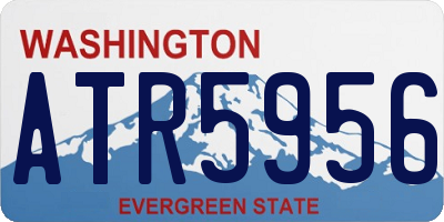 WA license plate ATR5956