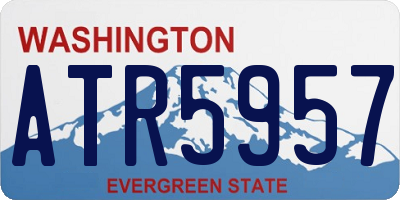 WA license plate ATR5957