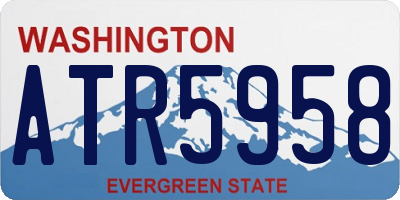 WA license plate ATR5958