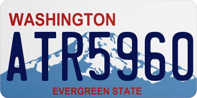 WA license plate ATR5960