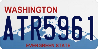 WA license plate ATR5961