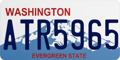 WA license plate ATR5965