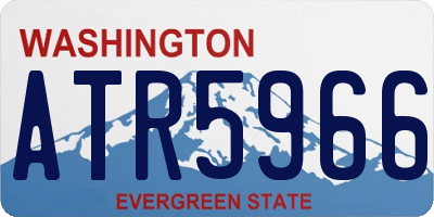 WA license plate ATR5966