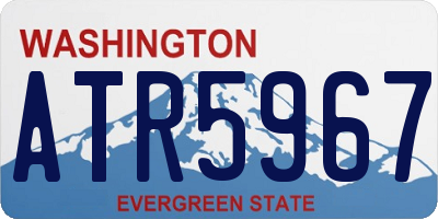 WA license plate ATR5967