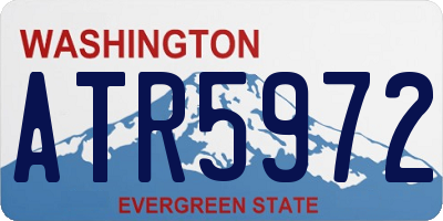 WA license plate ATR5972