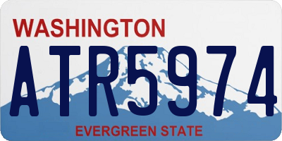 WA license plate ATR5974
