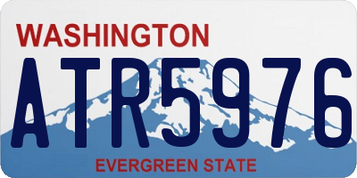 WA license plate ATR5976