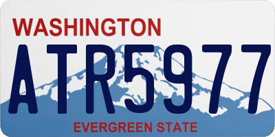 WA license plate ATR5977
