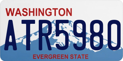WA license plate ATR5980