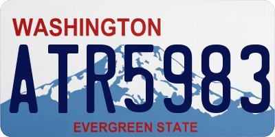 WA license plate ATR5983