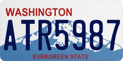 WA license plate ATR5987