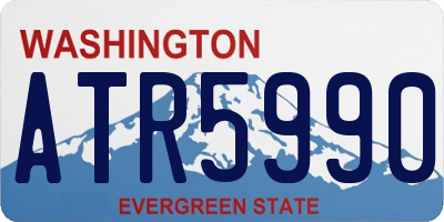 WA license plate ATR5990