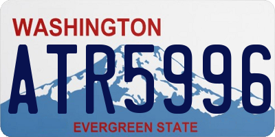 WA license plate ATR5996
