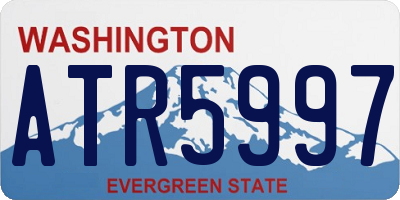 WA license plate ATR5997