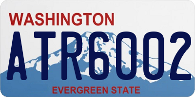 WA license plate ATR6002