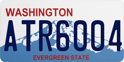WA license plate ATR6004