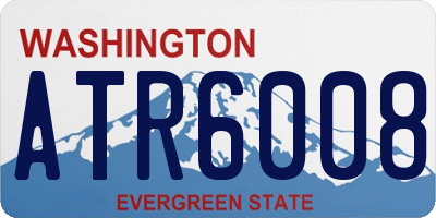 WA license plate ATR6008