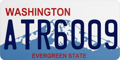 WA license plate ATR6009