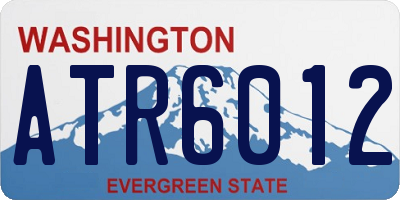WA license plate ATR6012