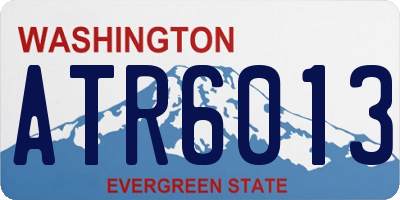 WA license plate ATR6013