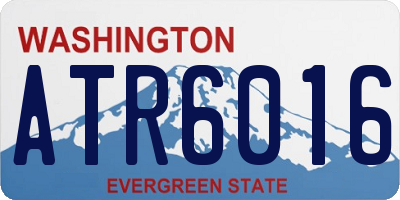 WA license plate ATR6016