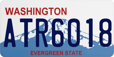 WA license plate ATR6018