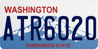 WA license plate ATR6020