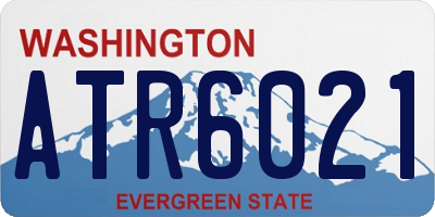 WA license plate ATR6021