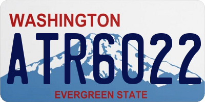 WA license plate ATR6022