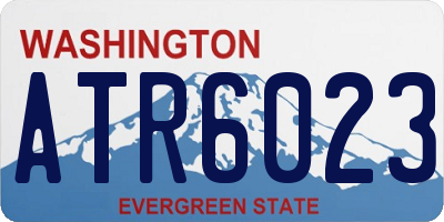 WA license plate ATR6023