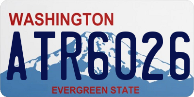 WA license plate ATR6026
