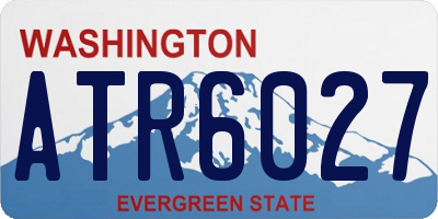 WA license plate ATR6027