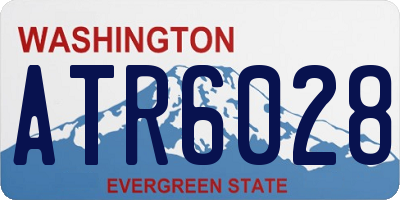 WA license plate ATR6028