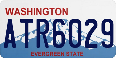 WA license plate ATR6029
