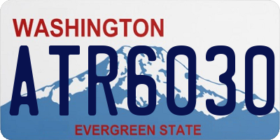 WA license plate ATR6030