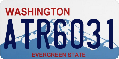 WA license plate ATR6031
