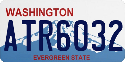 WA license plate ATR6032