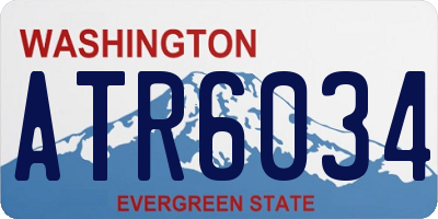 WA license plate ATR6034