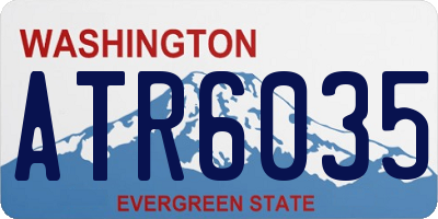WA license plate ATR6035