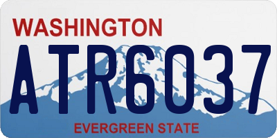 WA license plate ATR6037