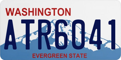 WA license plate ATR6041