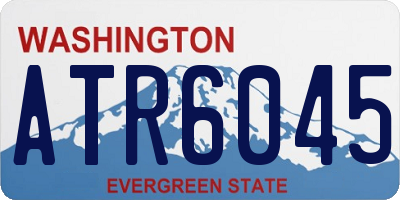 WA license plate ATR6045