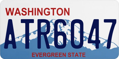 WA license plate ATR6047