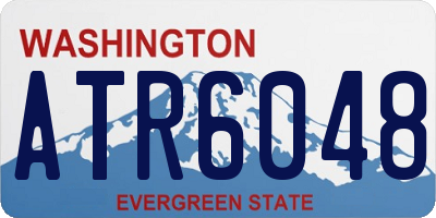 WA license plate ATR6048