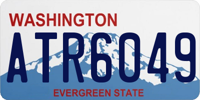 WA license plate ATR6049