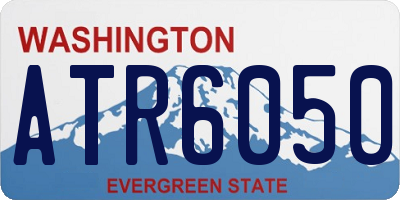 WA license plate ATR6050